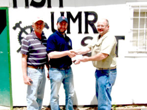 (From the left) Jimmie Taylor, David Stine, and Steve Brill, MSHA Mine Safety and Health Specialist.