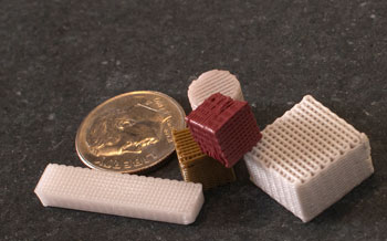 Missouri S&T researchers are using small, porous glass scaffolds like these to regenerate bone.