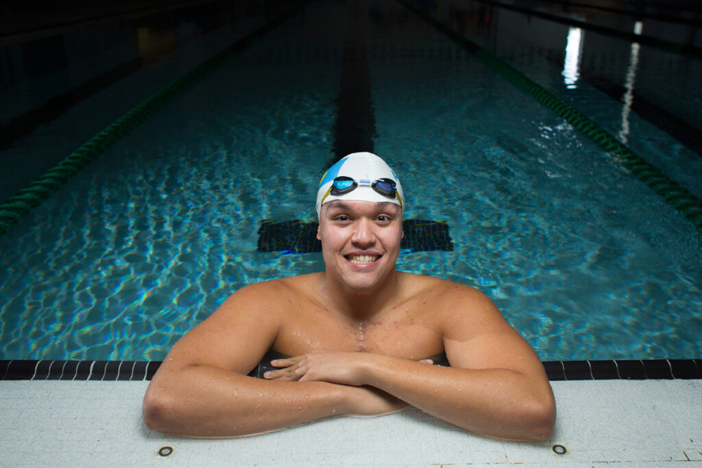 Shawn Wallace competed in the 50-meter freestyle during the 2016 Summer Olympics for the country of Palau. He studies civil engineering at Missouri S&T.           Photo By Sam O'Keefe/Missouri S&T