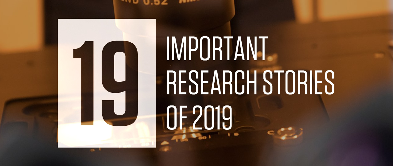 19 important research stories of 2019