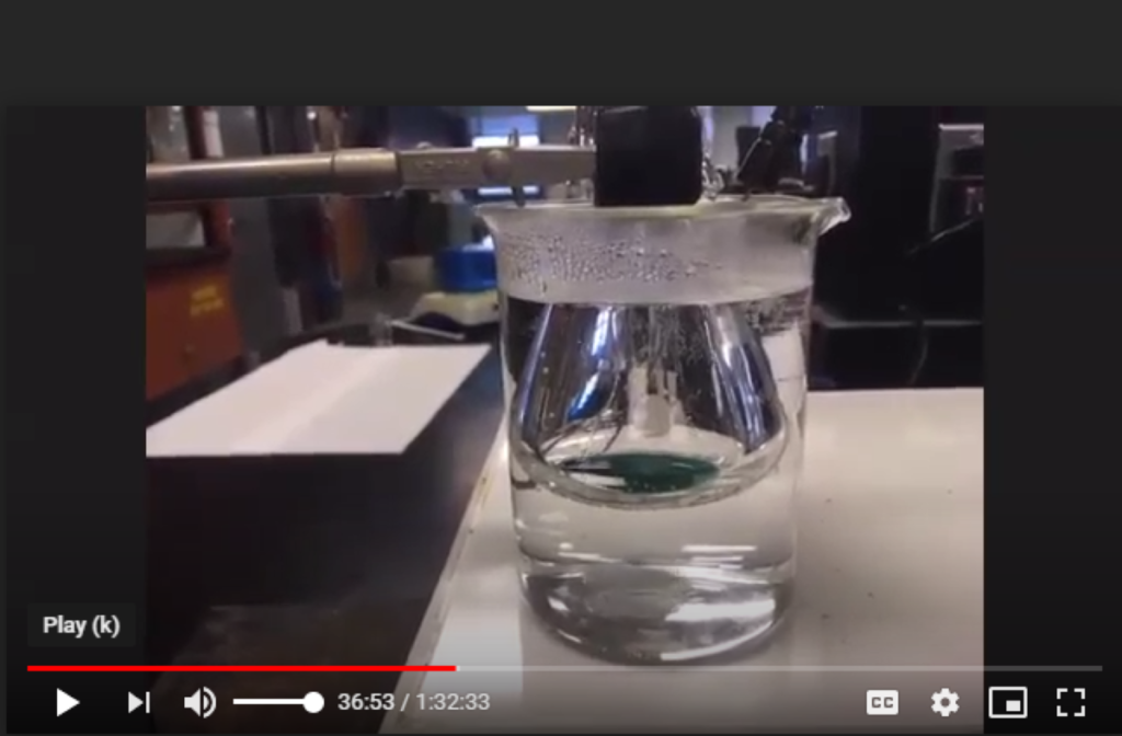 Screen shot of virtual chemistry lab