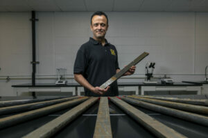 Photo of Dr. Jonathan Obrist-Farner in the lab at Missouri S&T