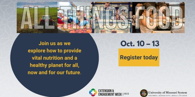 ‘All things food’ engagement week starts Oct. 10