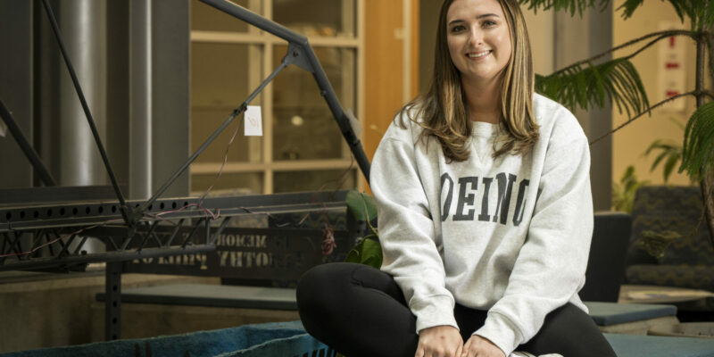 Engineering management student relishes her option to pivot