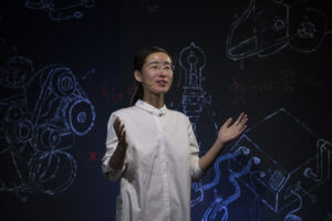 Dr. Grace Yan speaking at a Missouri S&T TEDx event. Photo by Sheshan Jayawardana/Missouri S&T.