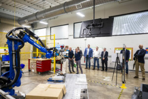 A tour of Missouri S&T’s Center for Aerospace Manufacturing Technologies will include demonstrations of the latest advanced manufacturing technologies. Photo by Michael Pierce/Missouri S&T.