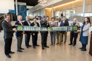 Innovation Lab ribbon cutting with UM Curators