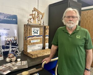 David Carpenter stands in the petroleum engineering section of S&T’s Earth Sciences and Engineering Discovery Zone. Photo by Greg Edwards/Missouri S&T.