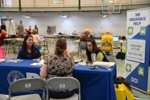 One of the organizations at the recent Multi-Agency Resource Center hosted by Missouri S&T was the Missouri Department of Commerce and Insurance. Photo courtesy of the Missouri State Emergency Management Agency.