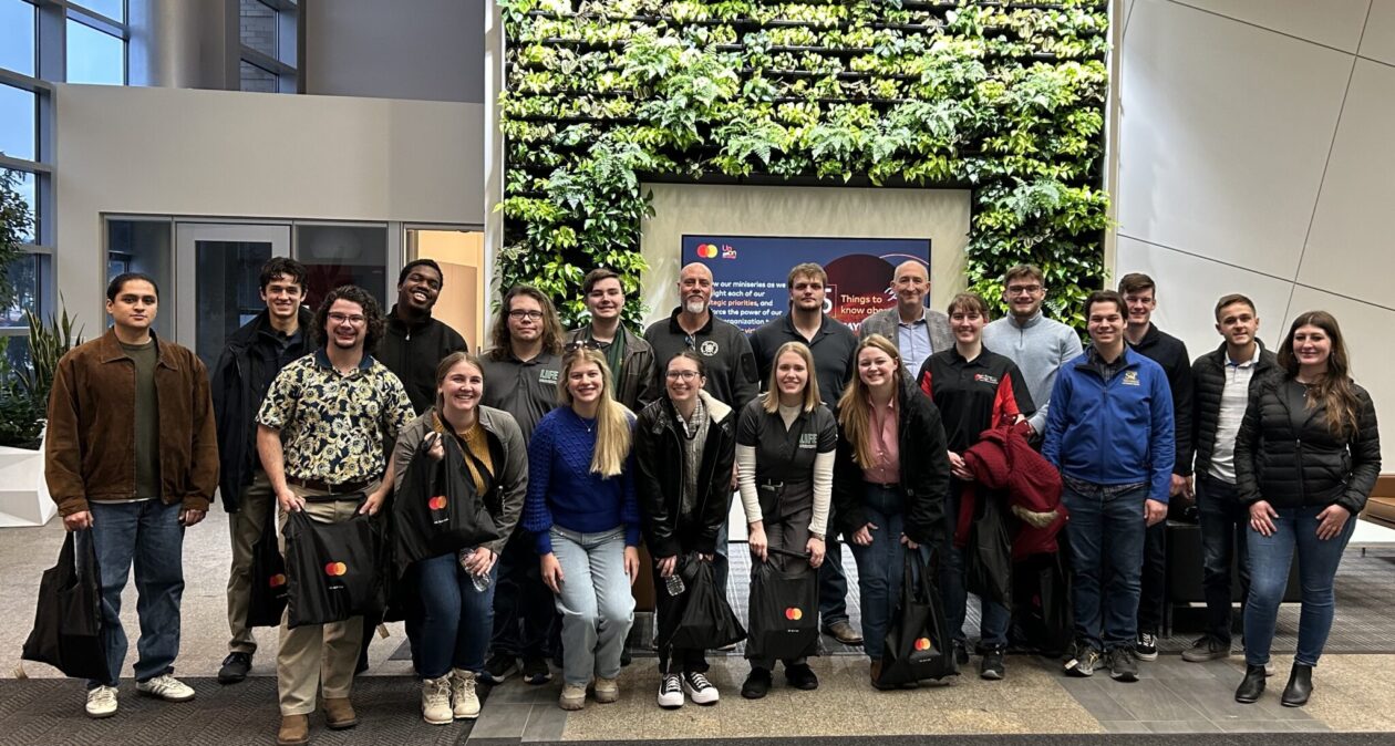 Students in Missouri S&T’s LIFE program visited Mastercard’s tech hub in O'Fallon, Missouri, during their winter retreat. Photo courtesy of Stephanie Lewis.