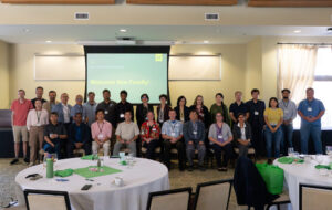 27 new S&T faculty pose for a group photo.