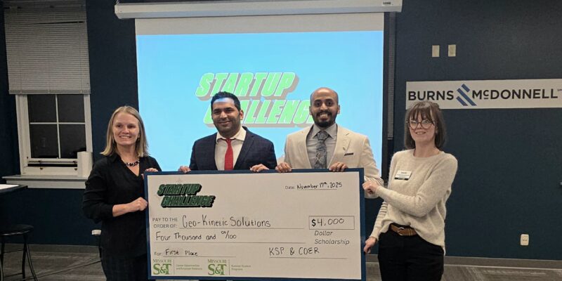 Two student teams tie for first in S&T’s Startup Challenge 