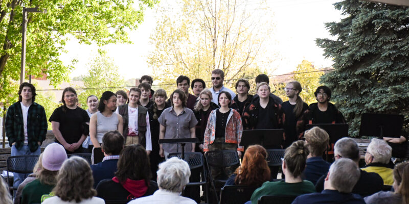 When the lights went out, the show went on: S&T theatre students take “RACE’S END” outdoors