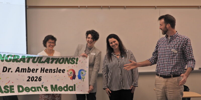 CASE Dean’s Medal goes to Amber Henslee