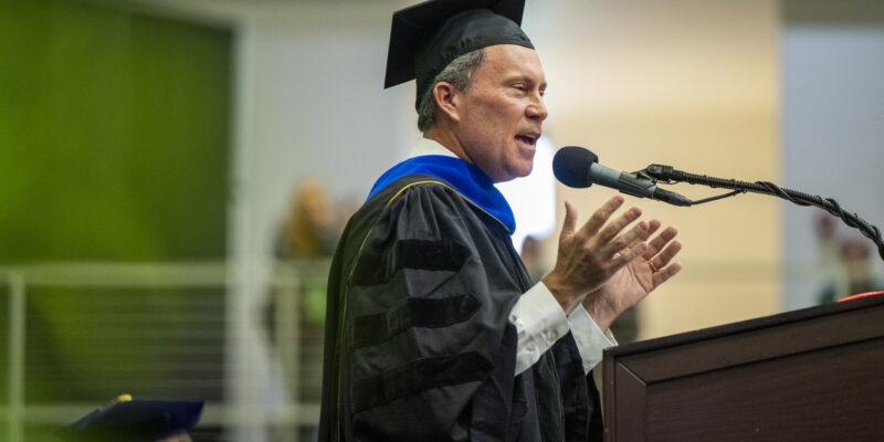 Gibbs talks of shared experience with S&T grads