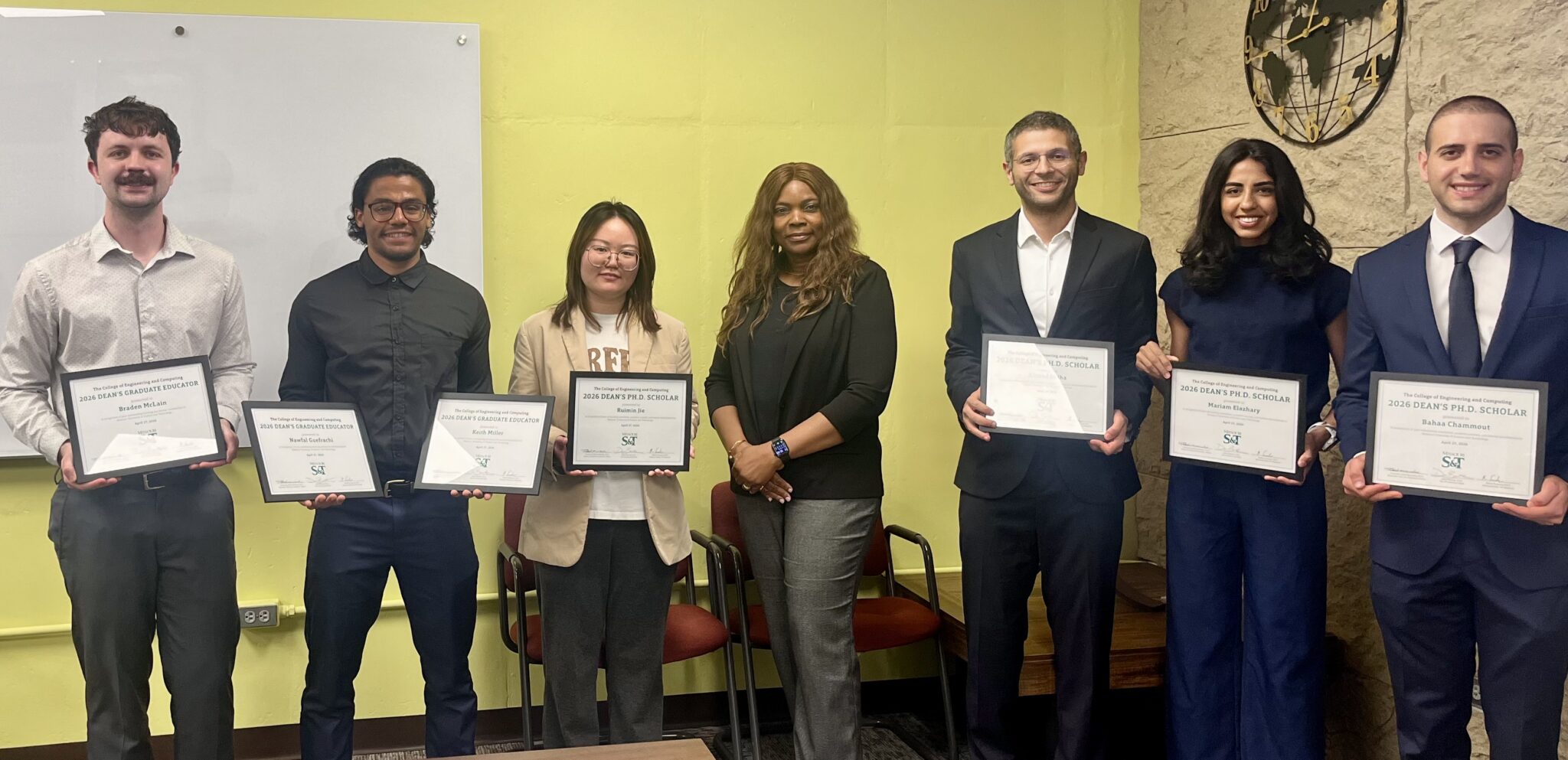 S&T College of Engineering and Computing honors 9 high-achieving Ph.D. students