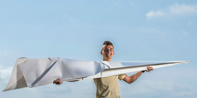 Dillon Ruble paper airplane